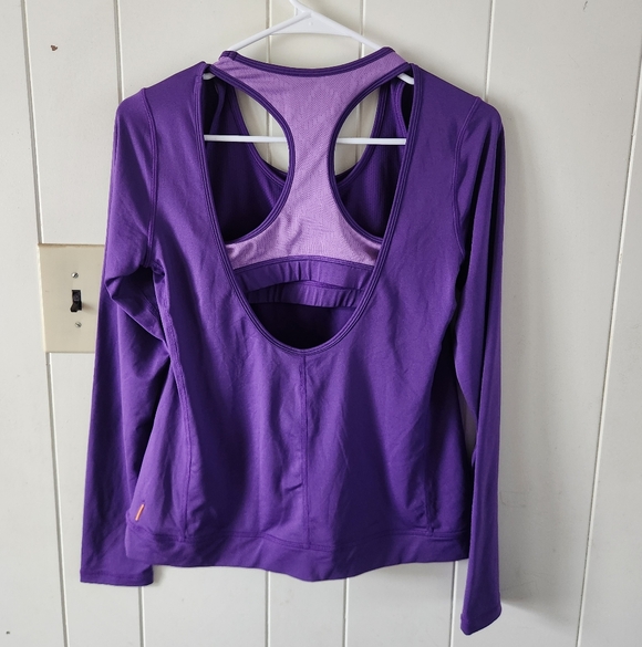 Lucy Vibrant Purple Long Sleeve Top Size S - Picture 3 of 3